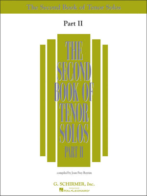 The Second Book of Tenor Solos, Part 2,New