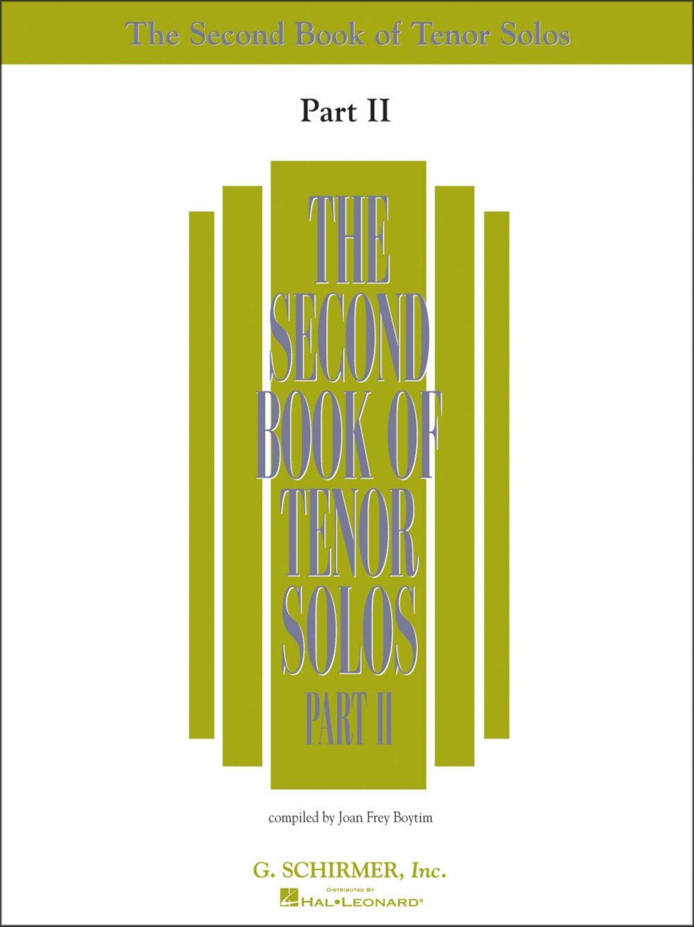 The Second Book of Tenor Solos, Part 2,Used