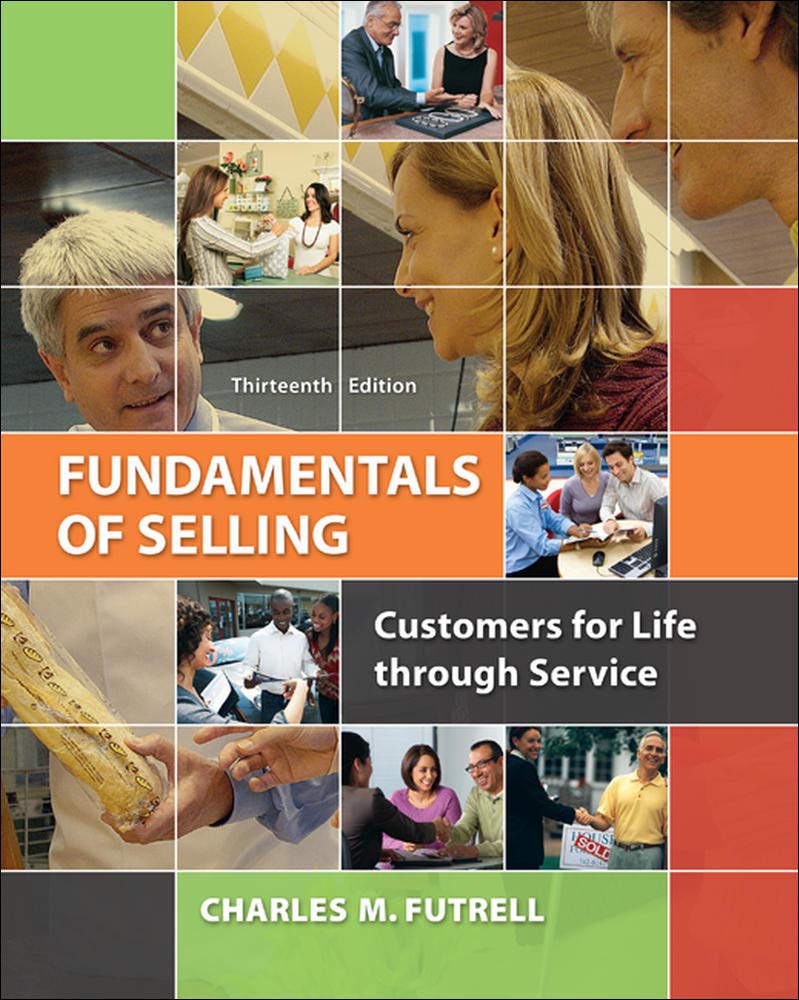 Fundamentals of Selling: Customers for Life through Service,Used