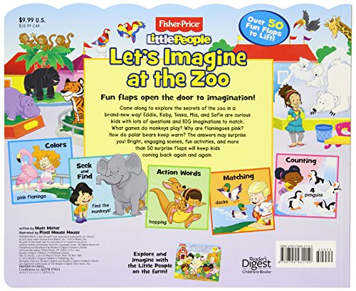 FisherPrice Little People: Let's Imagine at the Zoo (27) (LifttheFlap),Used