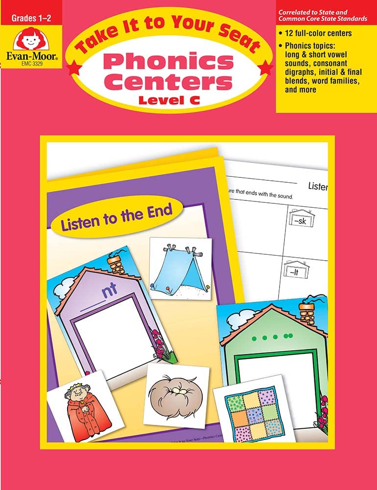 Take It to Your Seat Phonics Centers, Grades 12,Used