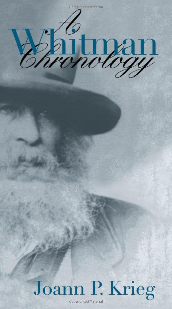 A Whitman Chronology,Used
