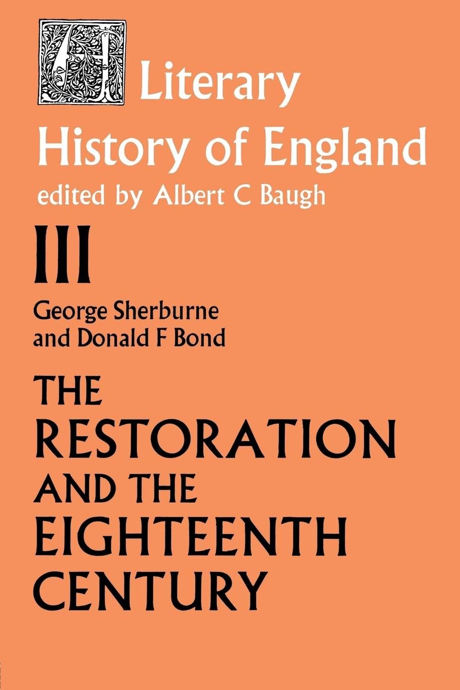 The Literary History of England,Used