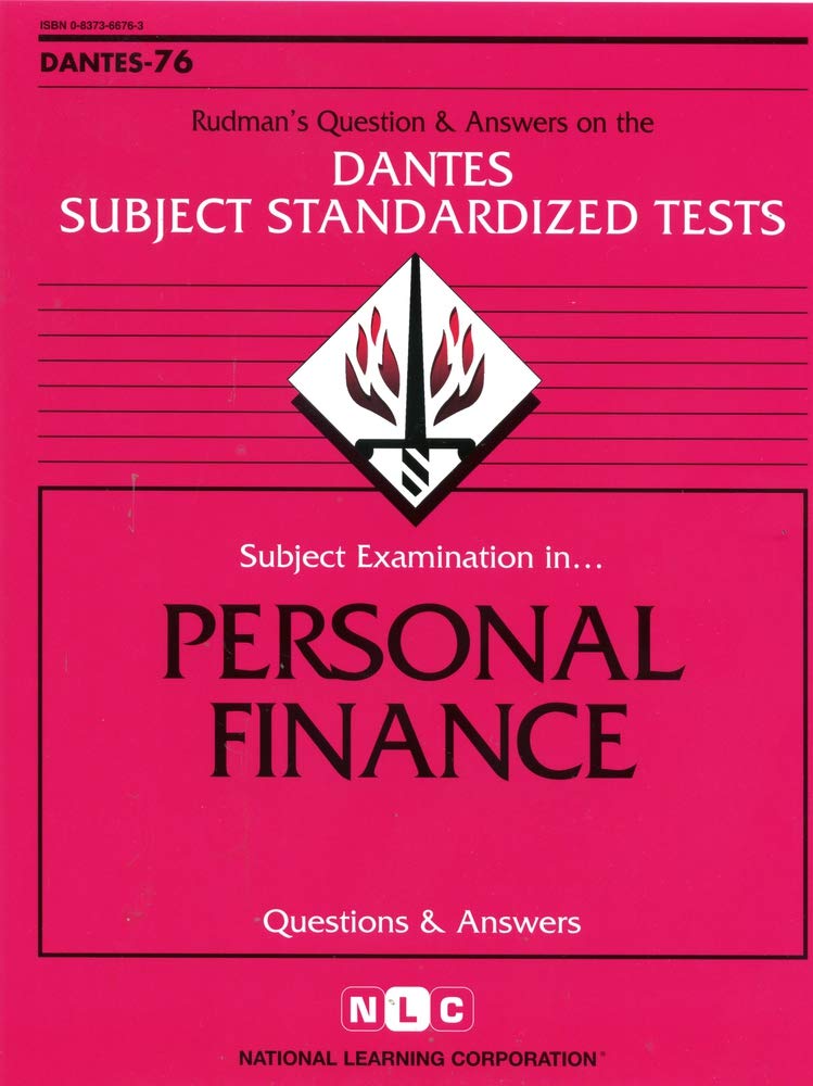 DSST Personal Finance (Passbooks) (DANTES SUBJECT STANDARDIZED TESTS (DANTES)),Used