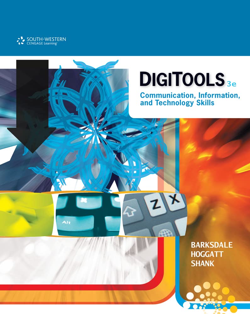 DigiTools: Communication, Information, and Technology Skills (Century 21 Keyboarding),Used
