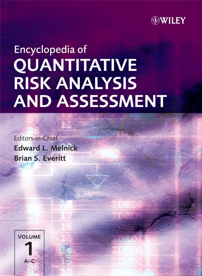 Encyclopedia of Quantitative Risk Analysis and Assessment,Used