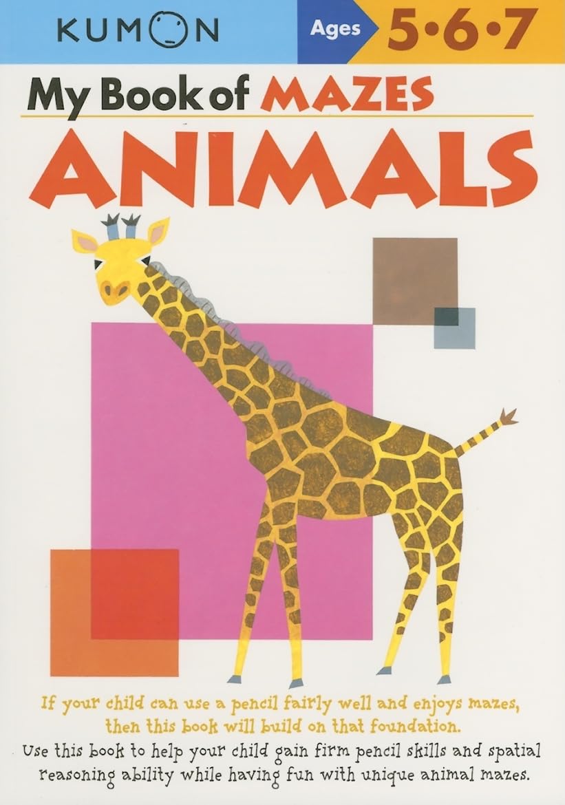 Kumon My Book Of Mazes: Animals (Kumon Workbooks),New