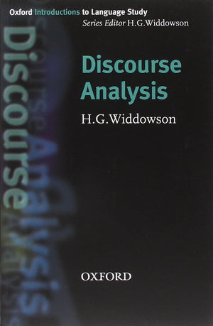Discourse Analysis (Oxford Introduction To Language Study Series),New