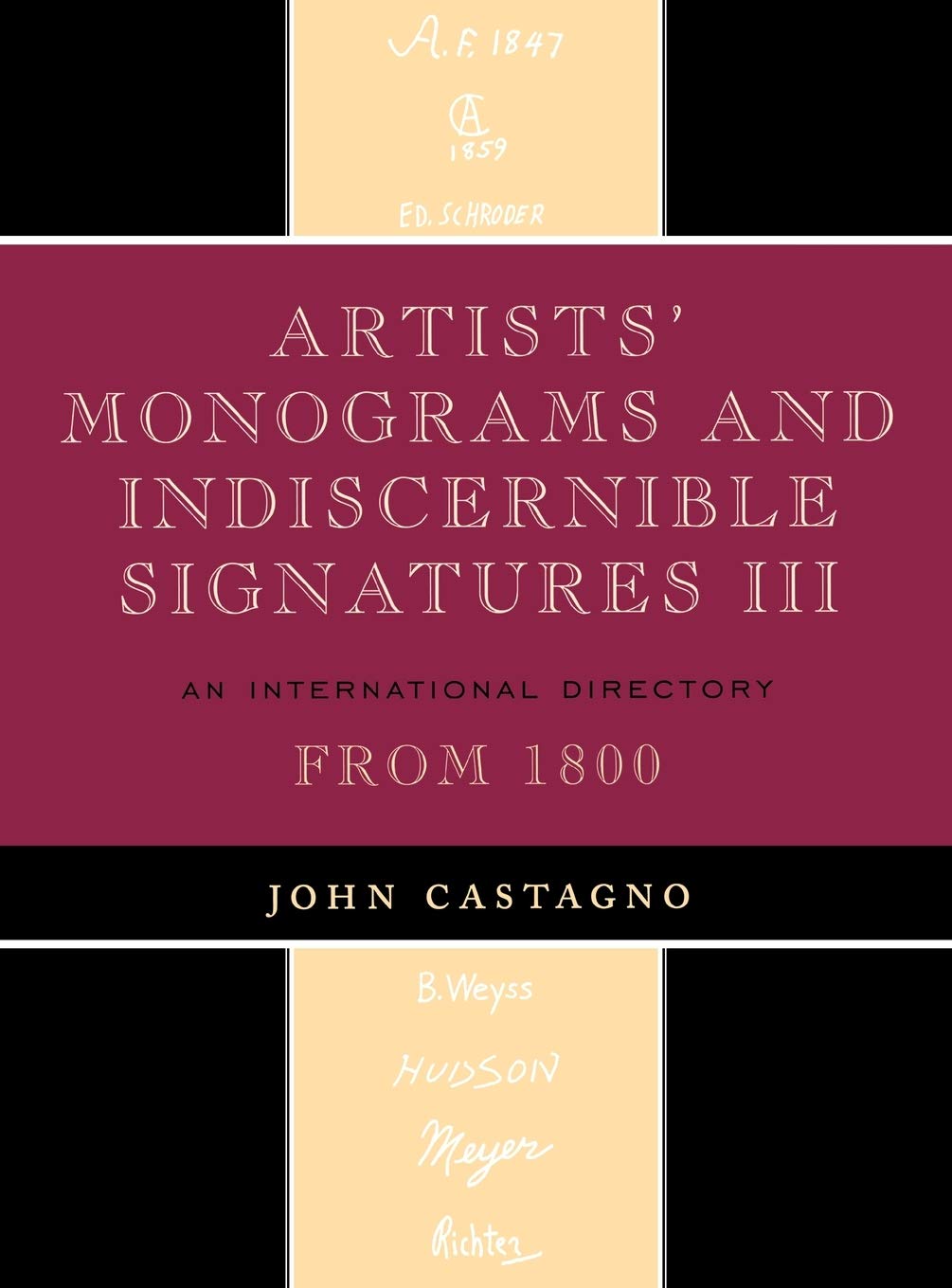 Artists' Monograms And Indiscernible Signatures Iii: An International Directory,Used