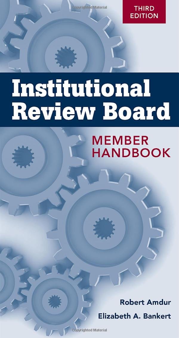 Institutional Review Board: Member Handbook,Used