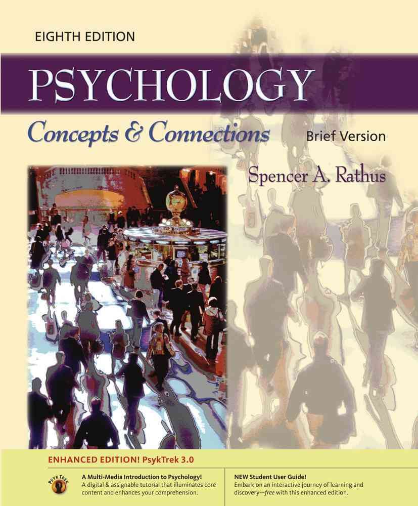 Psychology: Concepts & Connections, Brief Edition (with Student User Guide and PsykTrek 3.0 Enhanced Edition Printed Access Card,Used