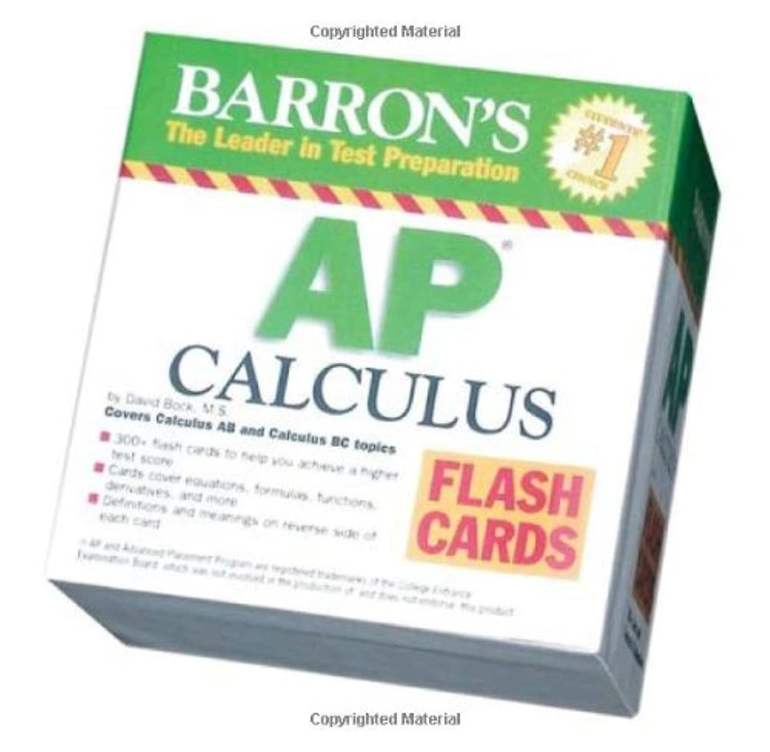 Barron's AP Calculus Flash Cards: Covers Calculus AB and BC topics (Barron's: The Leader in Test Preparation),Used