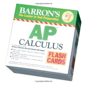 Barron's AP Calculus Flash Cards: Covers Calculus AB and BC topics (Barron's: The Leader in Test Preparation),Used