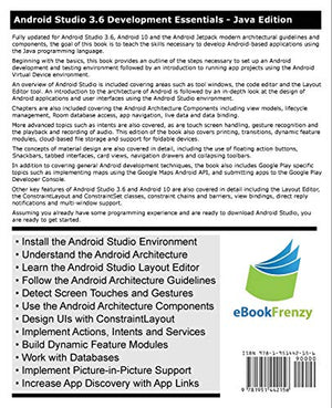 Android Studio 3.6 Development Essentials  Java Edition: Developing Android 10 (Q) Apps Using Android Studio 3.6, java and Andr,Used