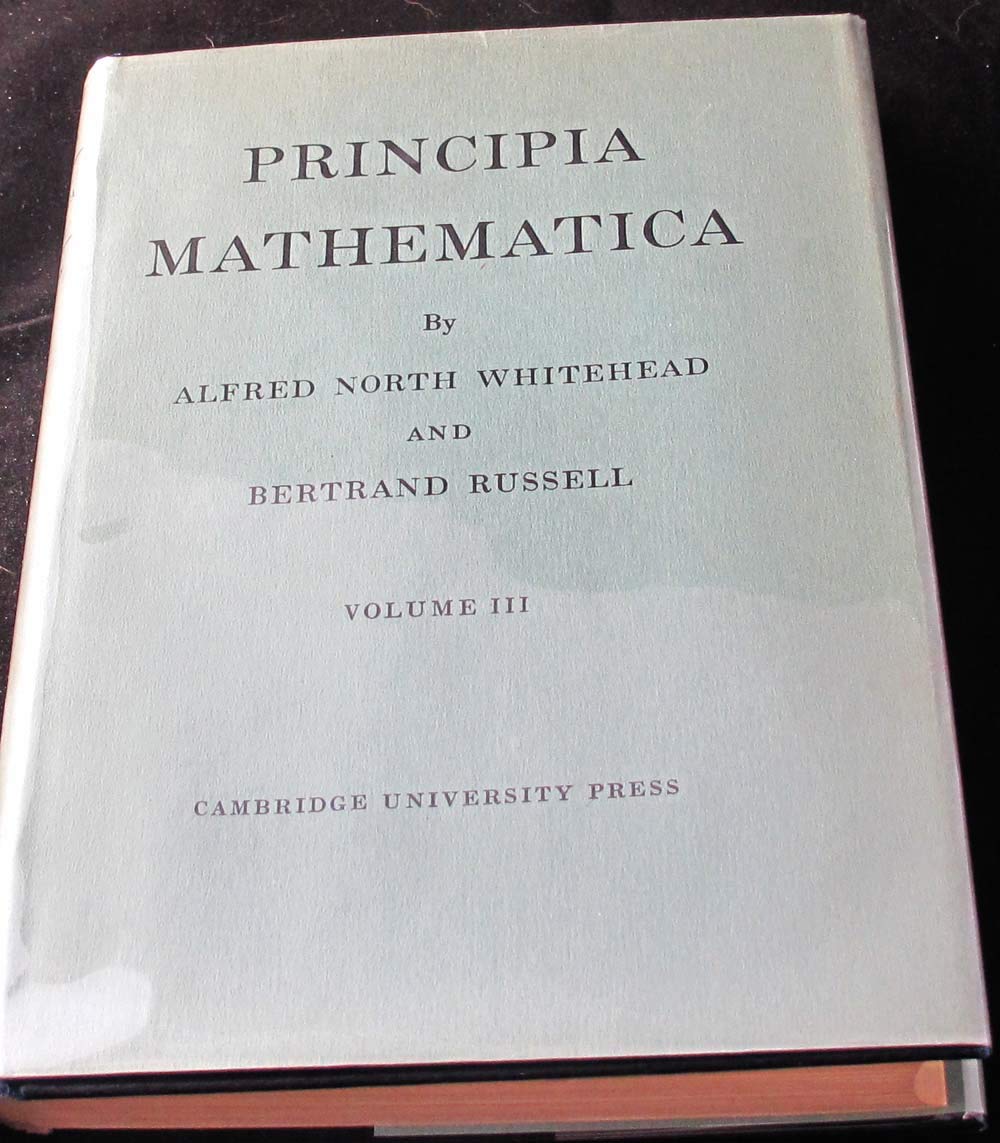 Principia Mathematica 3 Volume Set,Used