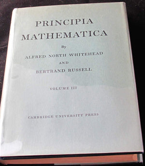 Principia Mathematica 3 Volume Set,Used