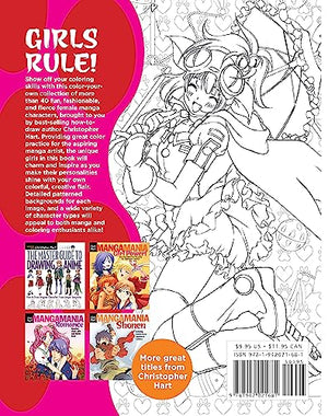 The Manga Artist's Coloring Book: Girls!: Fun Female Characters to Color,New