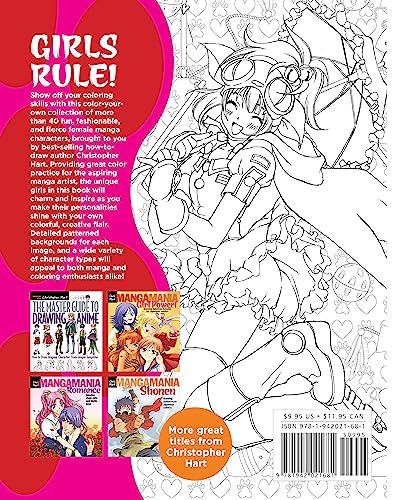 The Manga Artist's Coloring Book: Girls!: Fun Female Characters to Color,New