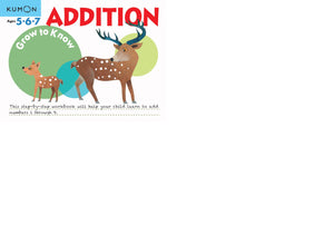 Kumon GrowToKnow Addition (Grow to Know Workbooks),Used