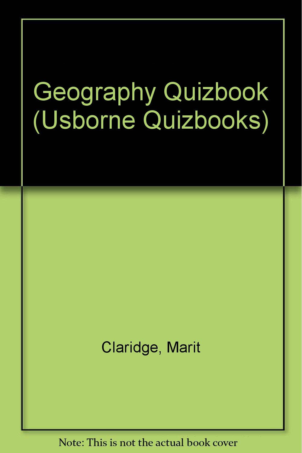The Usborne Geography Quizbook (Quizbooks),Used