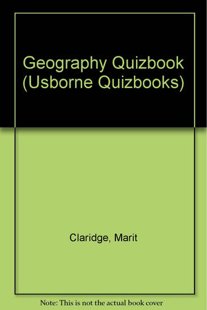 The Usborne Geography Quizbook (Quizbooks),Used