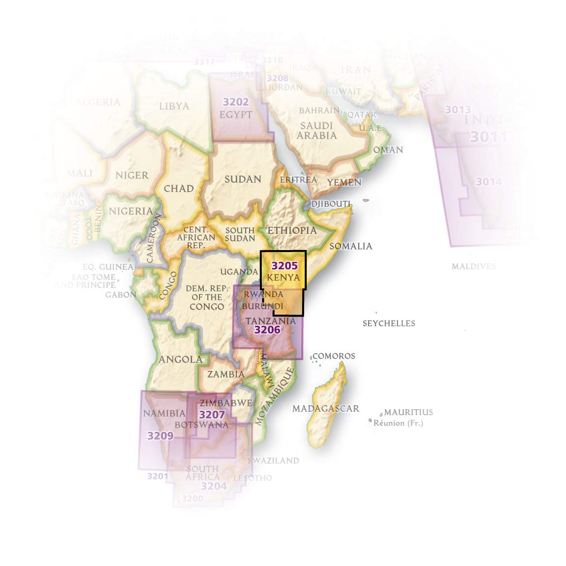 Kenya Map (National Geographic Adventure Map, 3205),Used