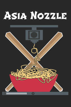 Asia Nozzle: Funny notebook with 110 pages of dotted paper for 3D printing fans to sketch or note notes, addresses or other impo,Used