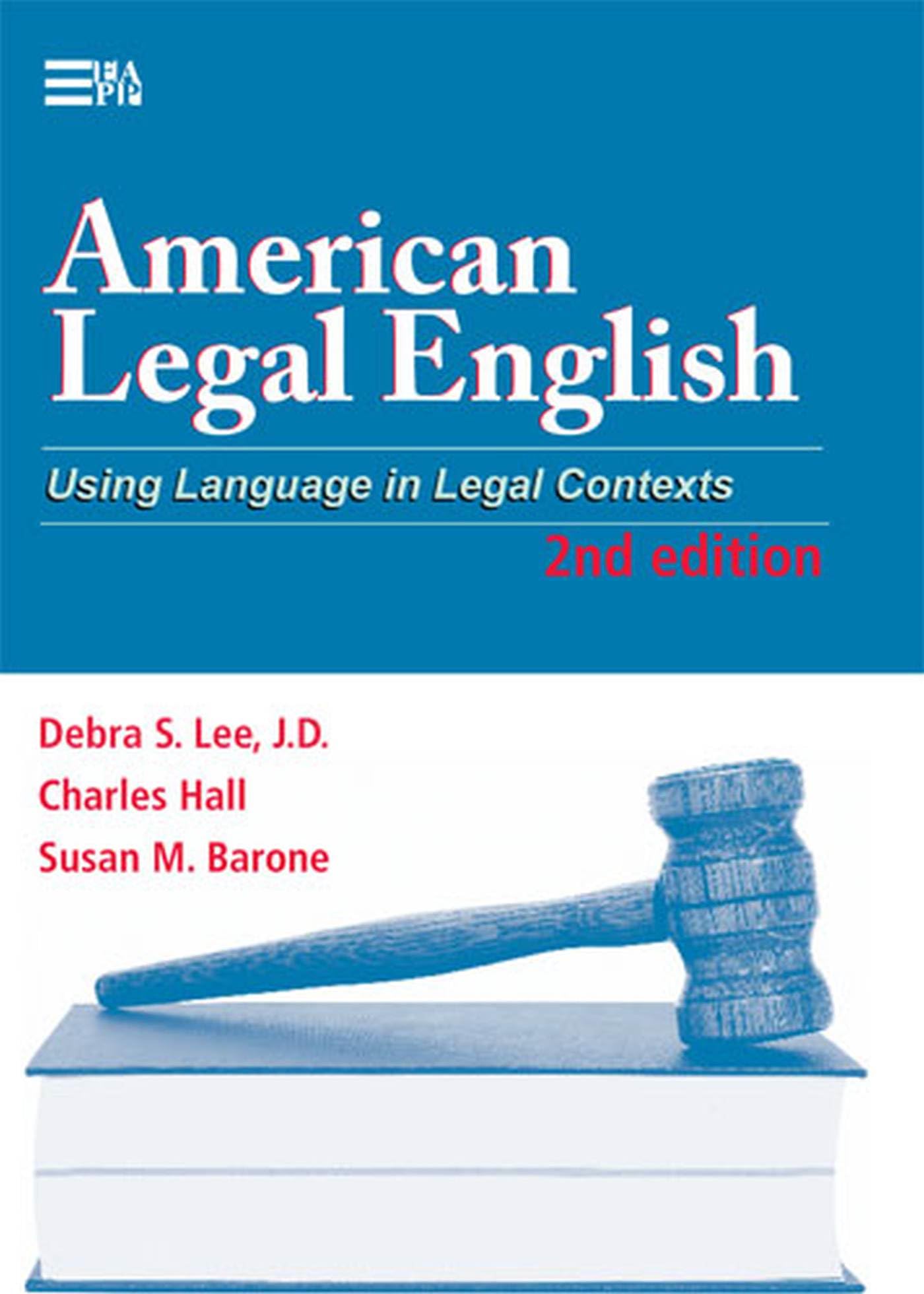 American Legal English, 2nd Edition: Using Language in Legal Contexts (Michigan Series In English For Academic & Professional Pu,Used