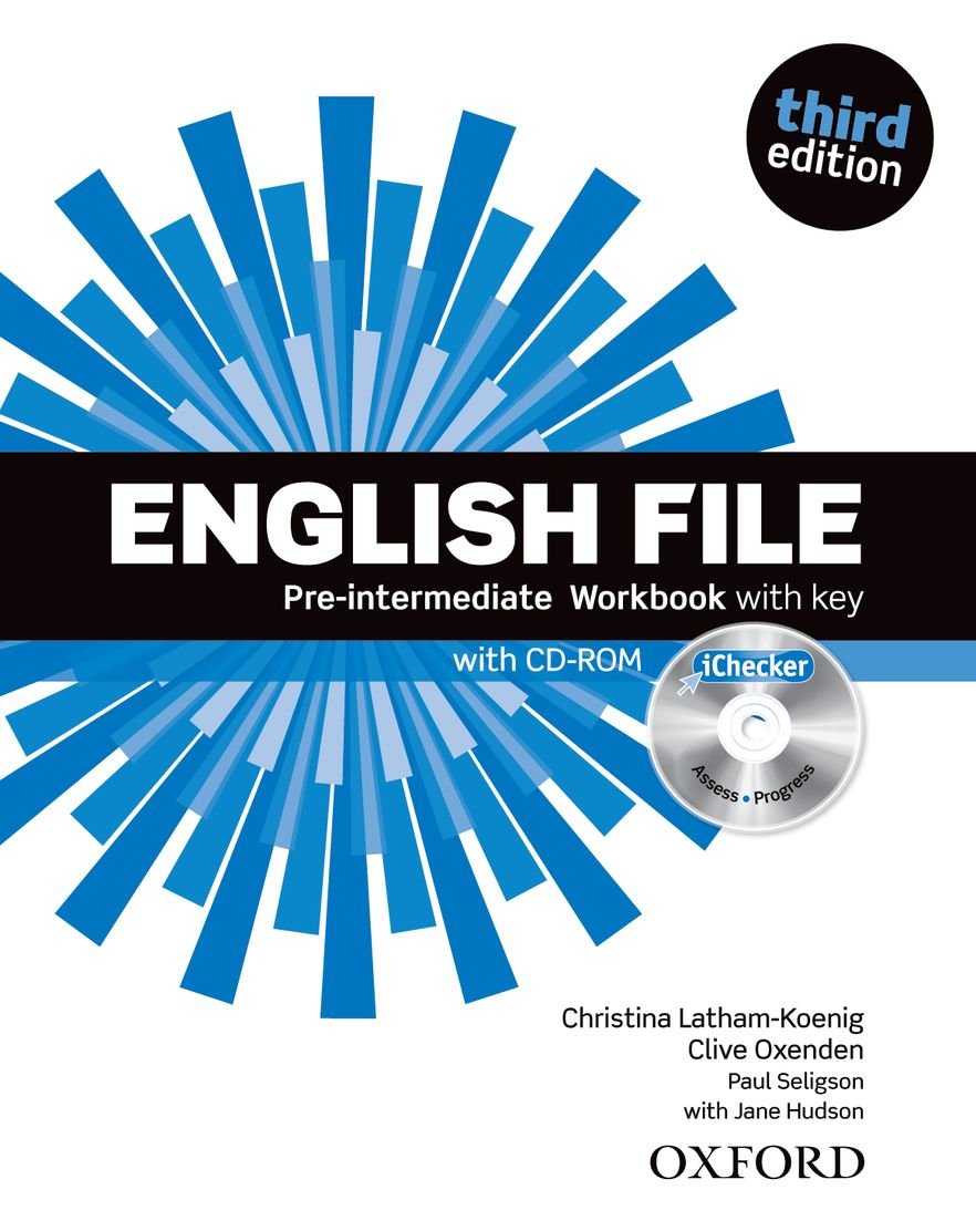 English File 3rd Edition PreIntermediate. Workbook with Key and iChecker,Used