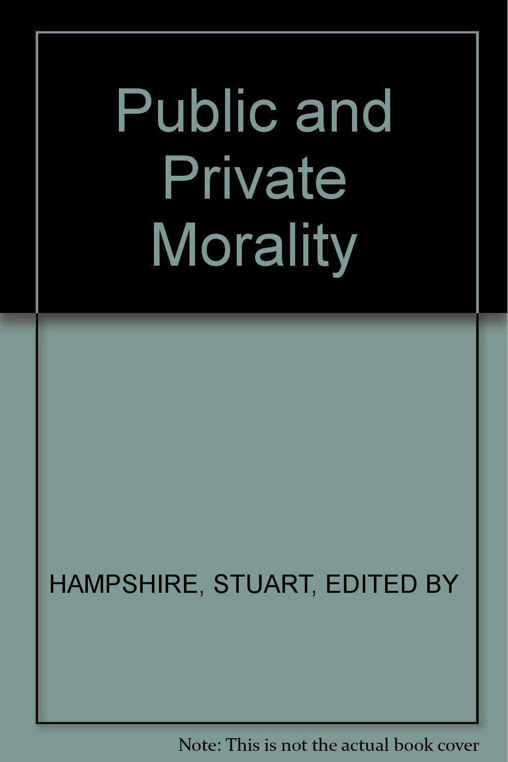 Public and Private Morality,Used