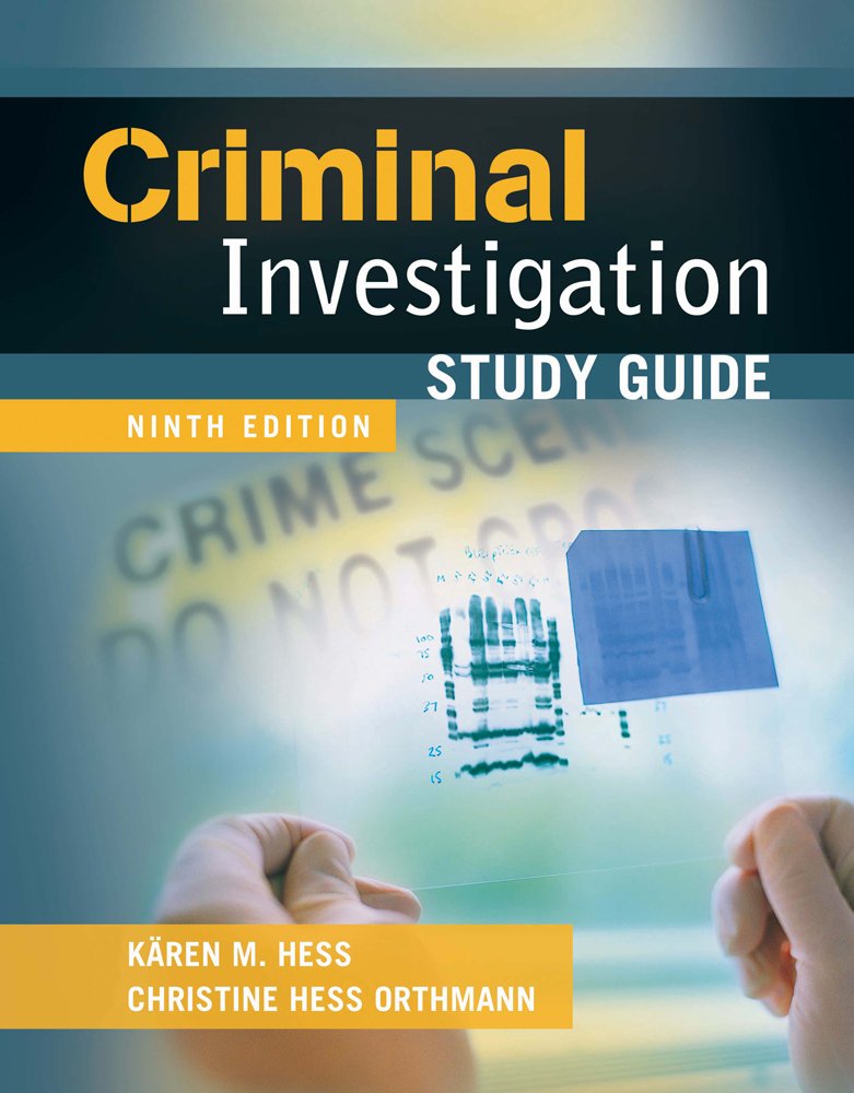 Study Guide for Criminal Investigation,Used