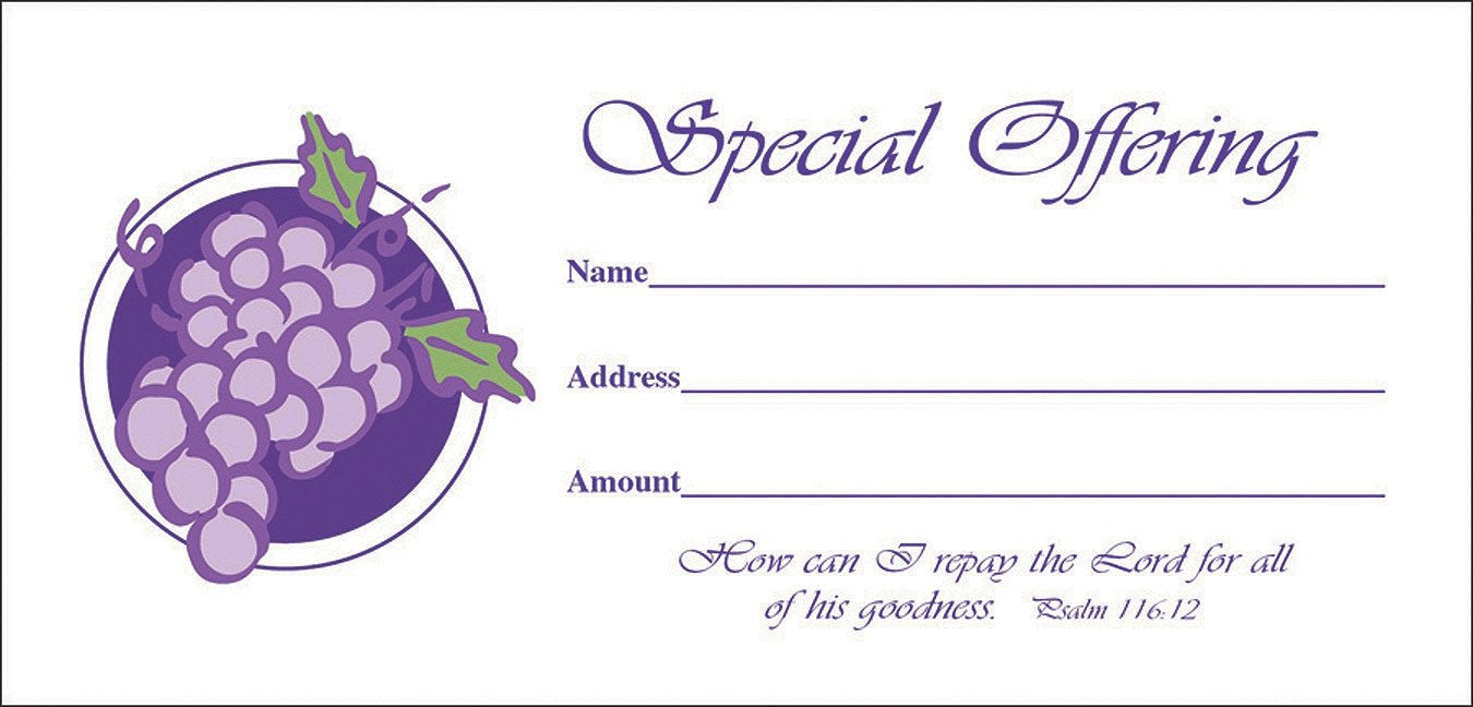 Special Offering Envelope 100Pk,New