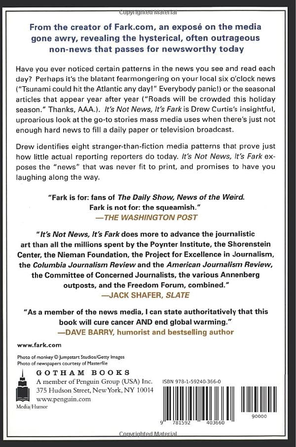 It's Not News, It's Fark: How Mass Media Tries to Pass Off Crap As News,Used