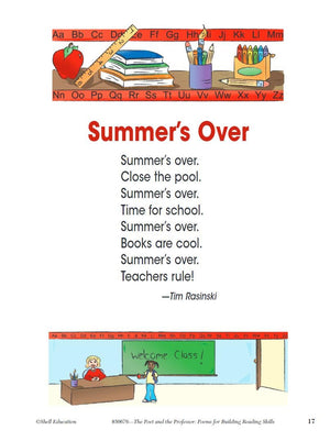 Poems for Building Reading Skills Level 2 (The Poet and the Professor),Used