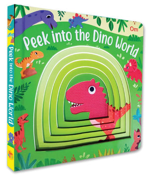 Peek Into The Dino World - Illustrated Rhymes For Kids - Board Book For Children Age 1-3 Years