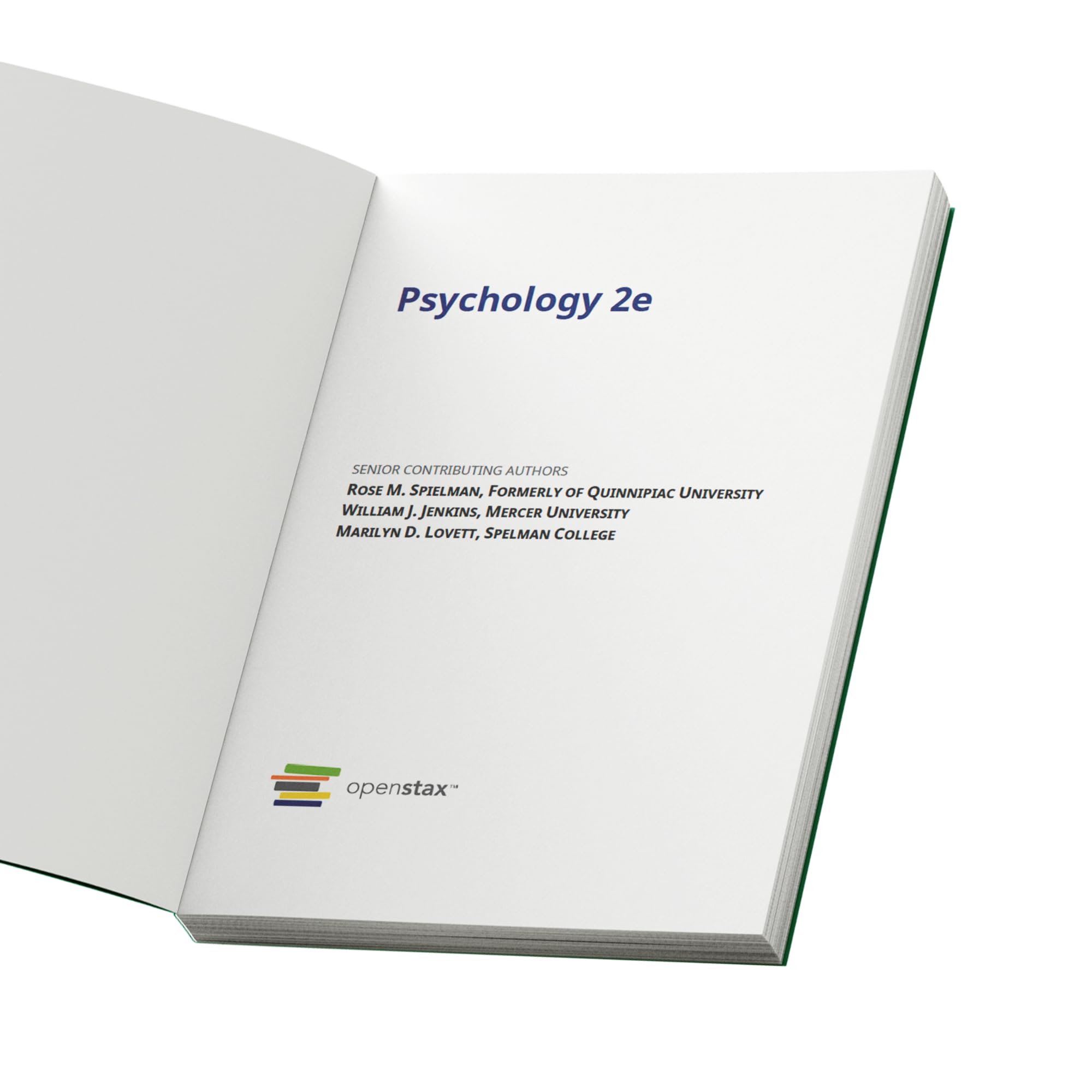 Psychology 2e: Official OpenStax [hardcover, full color],Used