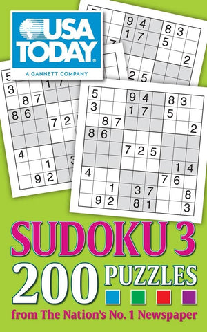 Usa Today Sudoku 3: 200 Puzzles (Usa Today Puzzles) (Volume 20),Used