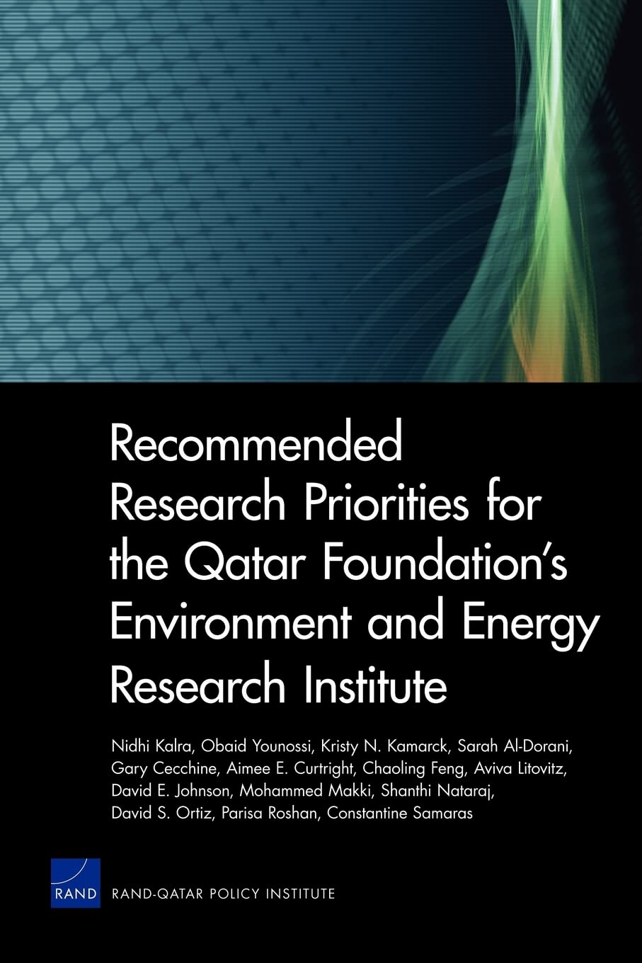 Recommended Research Priorities For The Qatar Foundation'S Environment And Energy Research Institute,Used
