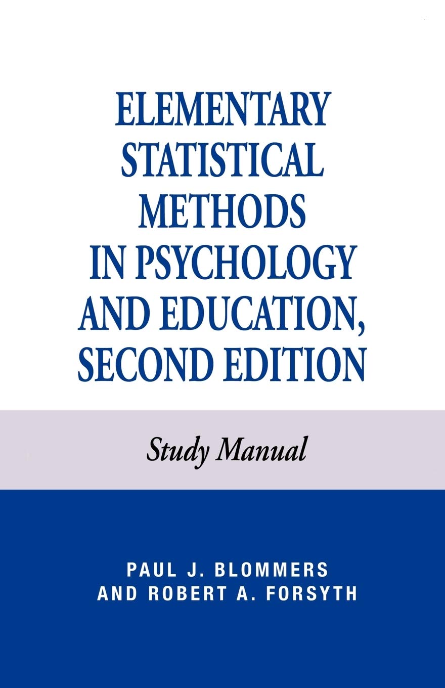 Elementary Statistical Methods in Psychology,Used