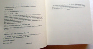 Handbook of Leadership Theory and Practice,New
