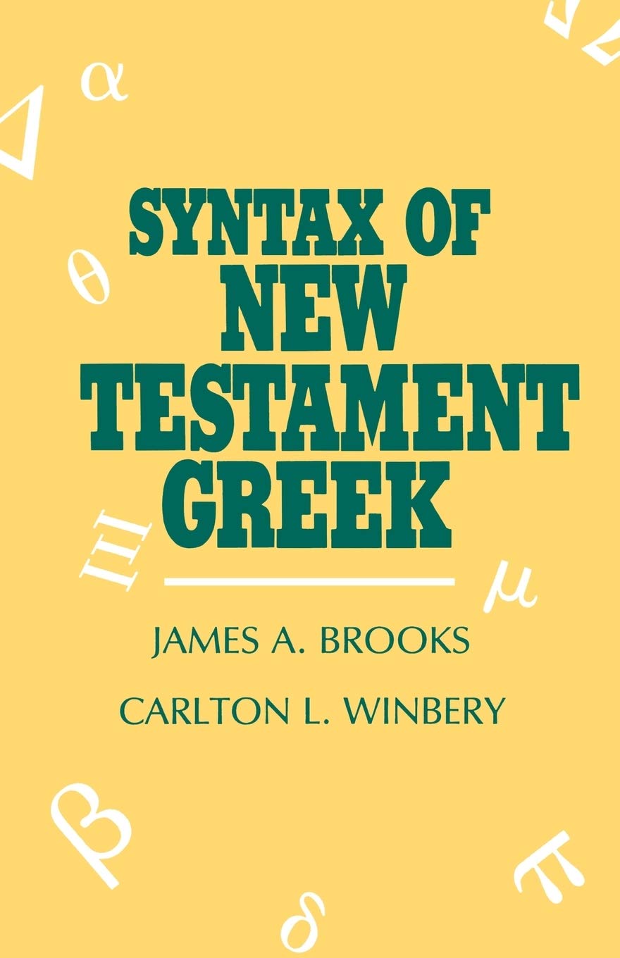 Syntax of New Testament Greek,Used