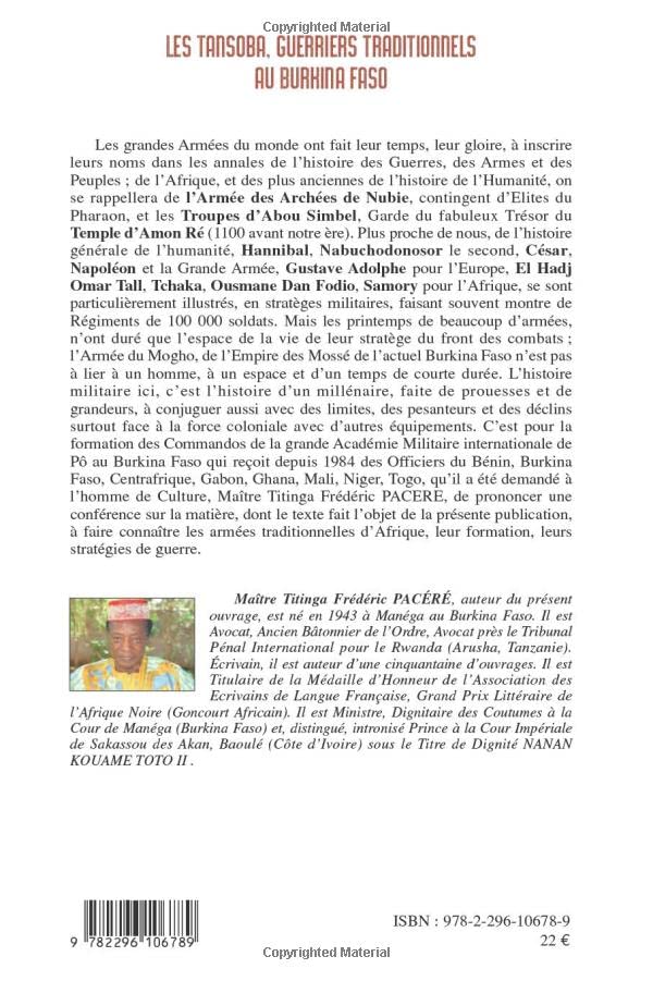 Les Tansoba, guerriers traditionnels au Burkina Faso (French Edition),Used