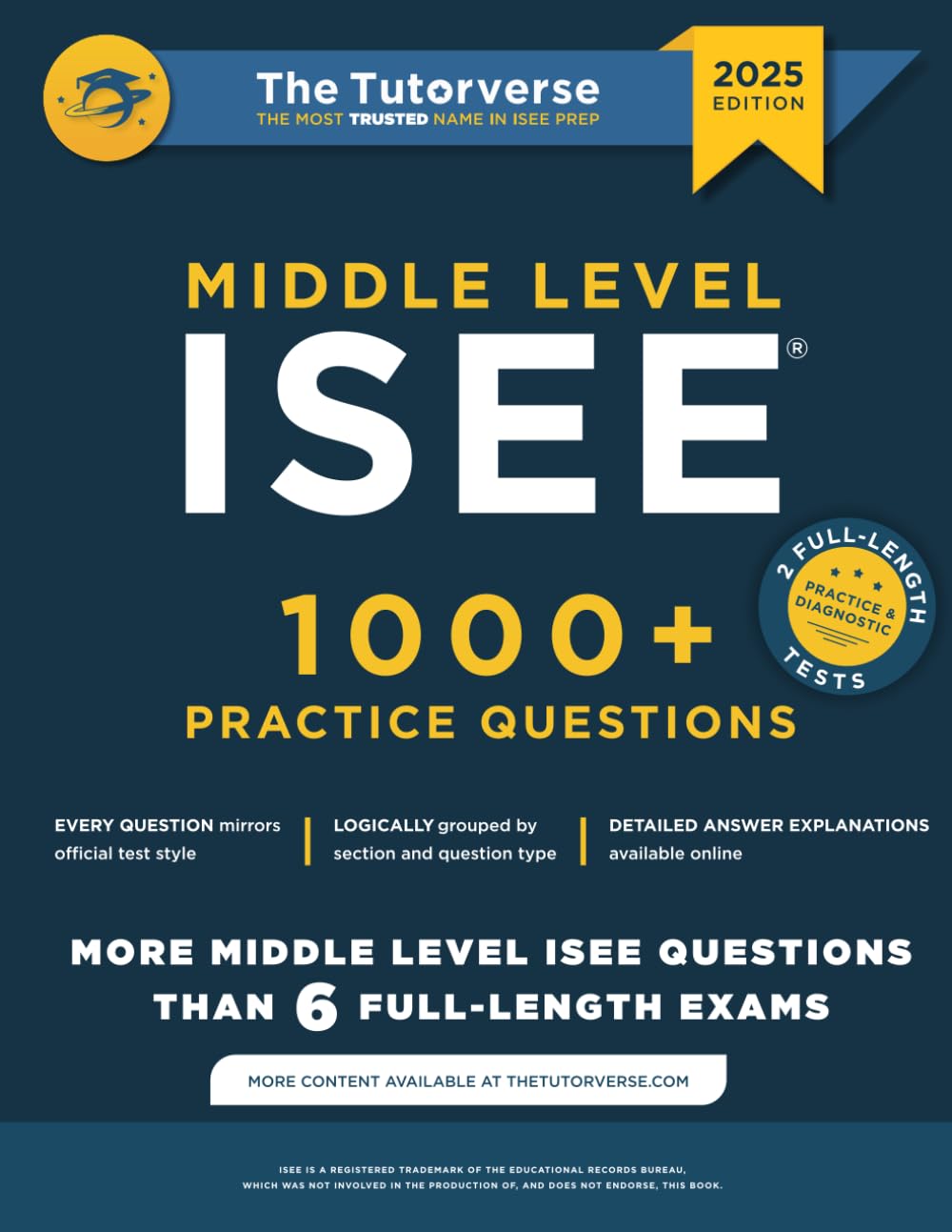 Middle Level Isee: 1000+ Practice Questions-used