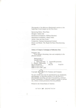 From Being To Becoming: Time And Complexity In The Physical Sciences