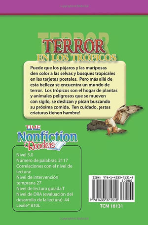 Teacher Created Materials  TIME For Kids Informational Text: Terror en los trpicos (Terror in the Tropics)  Grade 5  Guided,Used