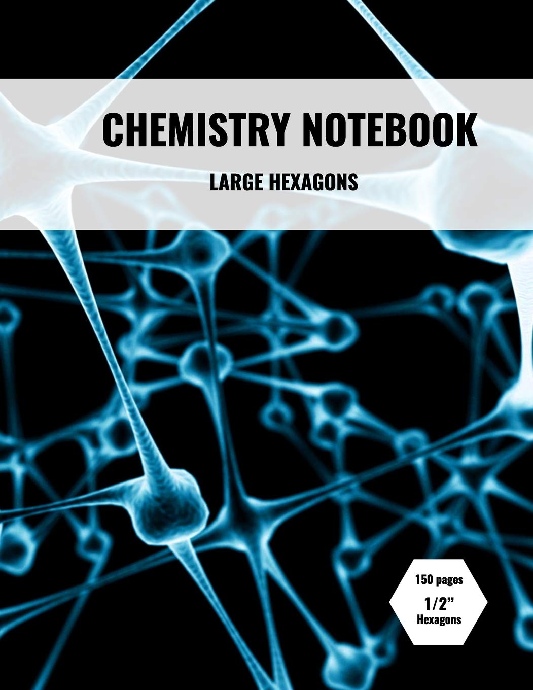 Chemistry Notebook: Large 1/2 in Hexagon Graph Paper,Used