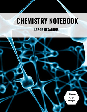 Chemistry Notebook: Large 1/2 in Hexagon Graph Paper,Used