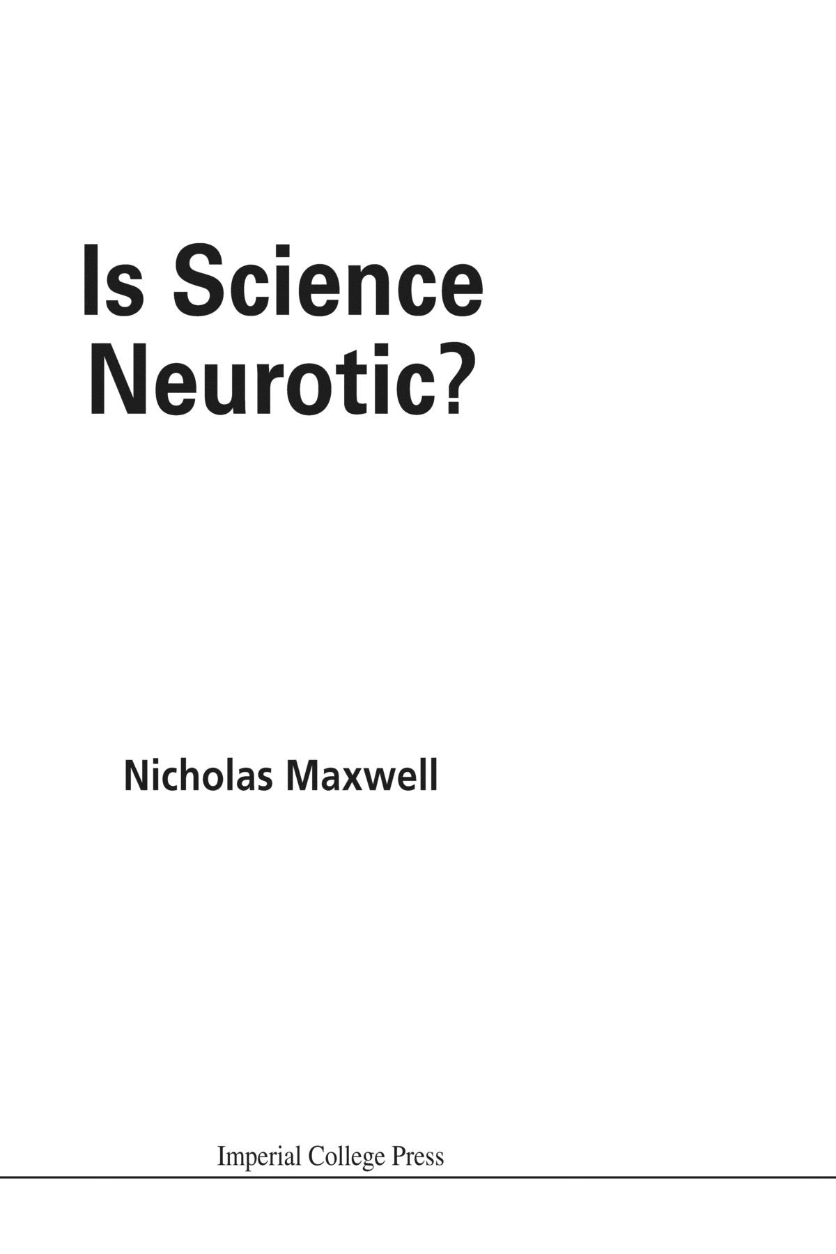 Is science neurotic?,Used