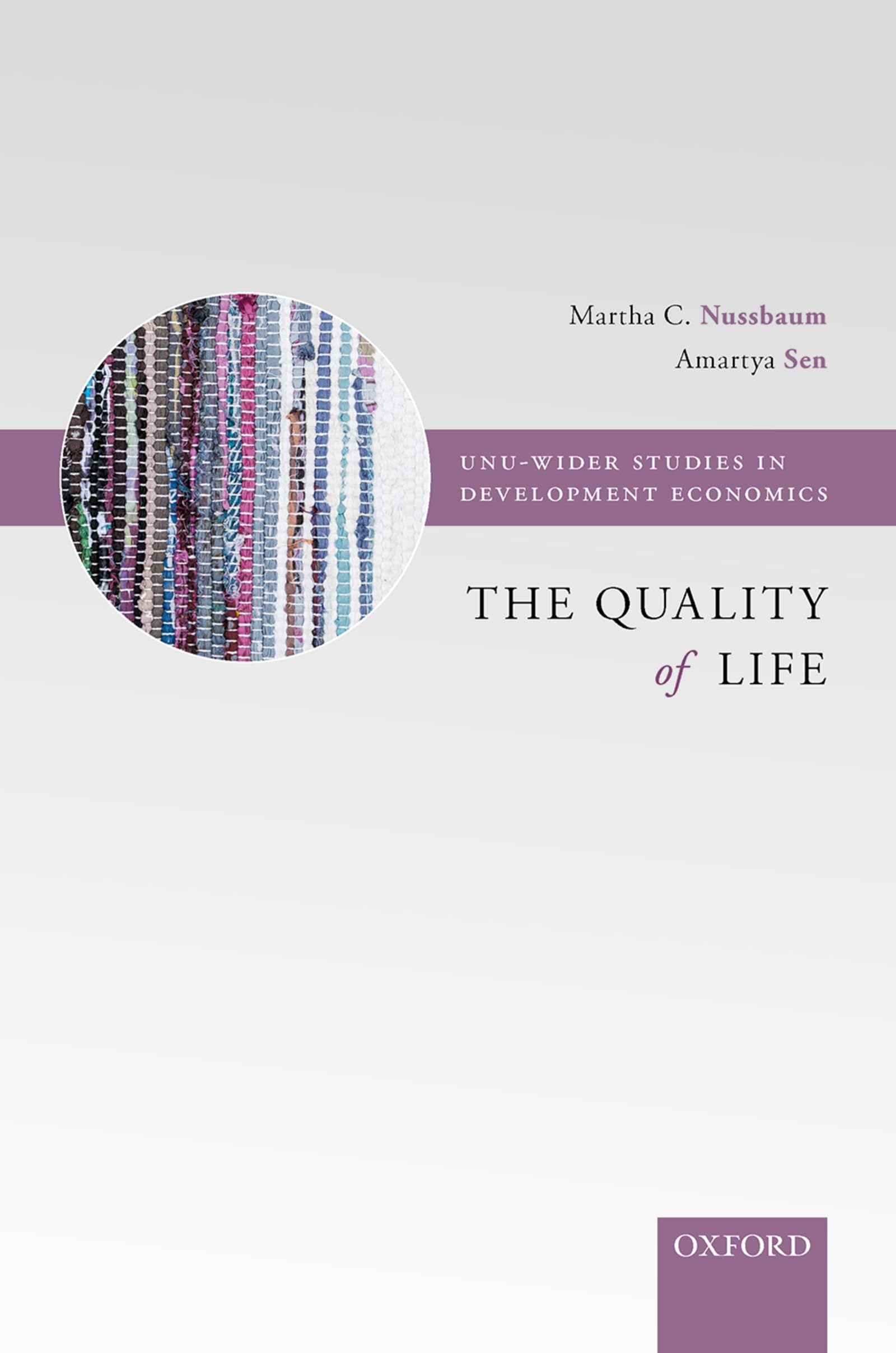 The Quality of Life (WIDER Studies in Development Economics),Used