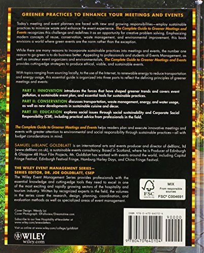 The Complete Guide to Greener Meetings and Events,Used